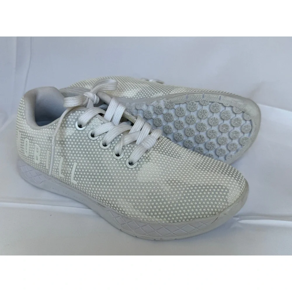 NOBULL SuperFabric Trainer Camo White Grey Cross Training Shoes Women's Sz5